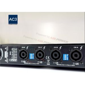 Professional audio 4 channel 8ohm 250W 1U digital power amplifier