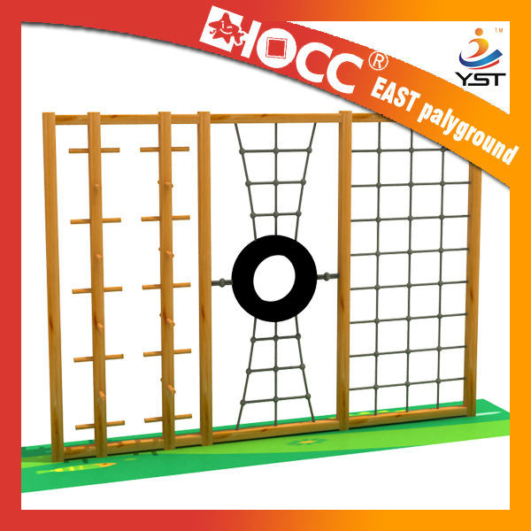 Buy Preschool Wooden Playground Equipment LLDPE Plastic Material Anti Static at wholesale prices