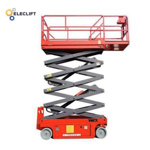 4x8 Feet Electric Self Propelled Scissor Lift Trolley 2-3 Feet/Minute