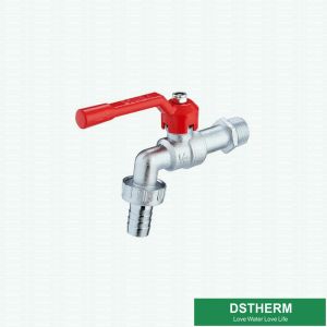 China Aluminum Handle Chrome Plated Male Threaded Brass Bibcock on sale