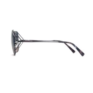 MS079 Retro Square Metal Sunglasses with Scratch-Resistant Polarized Lenses and