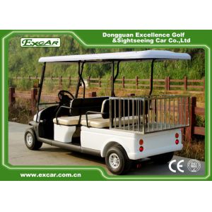 White Hotel Buggy Car With ADC Brand Motor Electromagnetic Brake