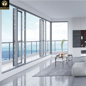 Customized Width Swing Window 5mm - 20mm Glass Aluminum Sliding Windows