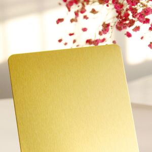 304 Gold Brushed Stainless Steel Sheet Cold Rolled Stainless Steel Plate