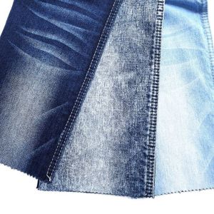 China Medium Weight Cotton Polyester Spandex Blue Denim Fabric 8.1oz JS4040 With Medium Thickness And 150 CM Width on sale