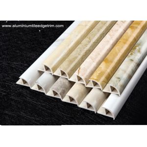 Cappuccino / Carrara / White Marble Effect Tile Trim With Thermal Transfer