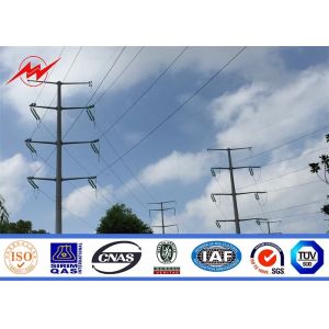 Polygonal Electrical Power Pole for 110KV Medium Voltage Transmission