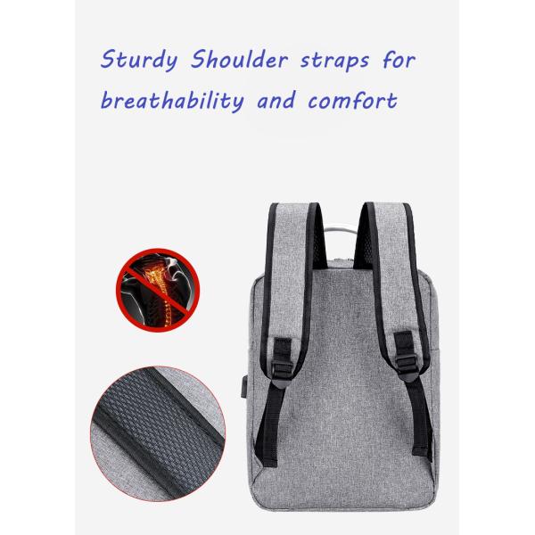 Custom logo fashion waterproof business bag laptop backpack with usb charging school bag