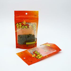 Lightweight And Recyclable Stand Up Bags With Transparent Windows For Food