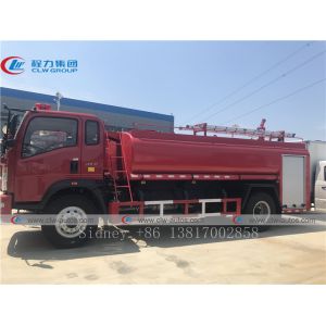 Sinotruk Howo 4x2 4CBM Water Tank Fire Fighting Truck