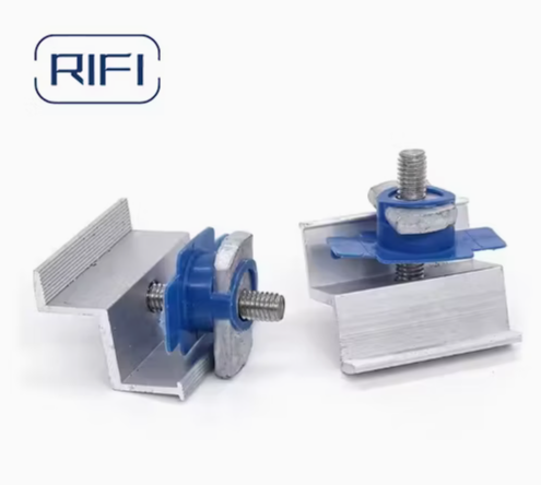 PV Module Morsetto Centrale Double Middle Clip Aluminum Solar Panel Mount MID Clamp