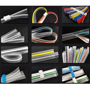 Vacuum Zipper String Zipper Horizontal Zipper Plastic Slider Zipper Flange