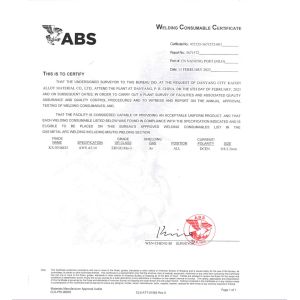 Danyang Kaixin Alloy Material Co., Ltd. Certifications