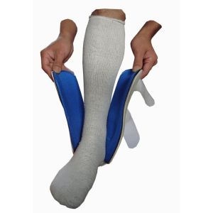 Custom Blue Ankle And Foot Support Brace Lightweight Foam Sponge Material