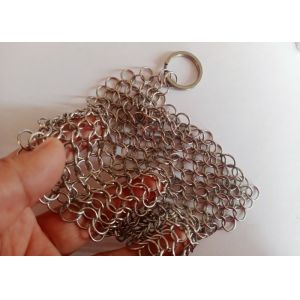 China ODM OEM 1.2mmx10mm Metal Stainless Steel Ring Mesh  As Cast Iron Cleaner on sale