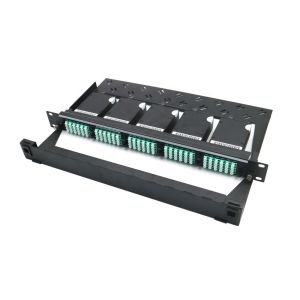 19 Inch 1U Rack Mount MPO MTP Cassette Patch Panel