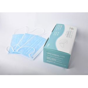 Comfortable Eco Friendly Disposable Earloop Face Mask 3 Layer Anti Wrinkle