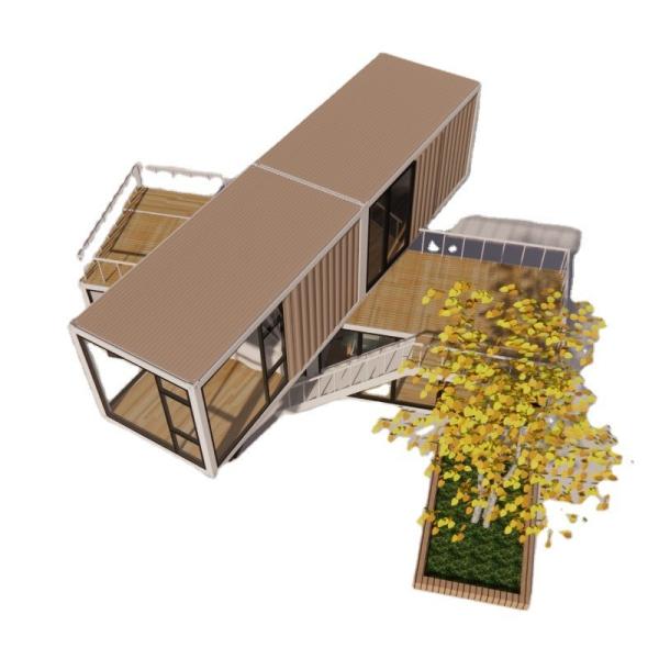 20ft or 40ft Luxury Design Two Layers Apartment Fabricated Living Portable