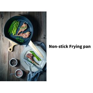 Oven Safe Aluminum Frying Pan 10.25Inch With Silicone Handle