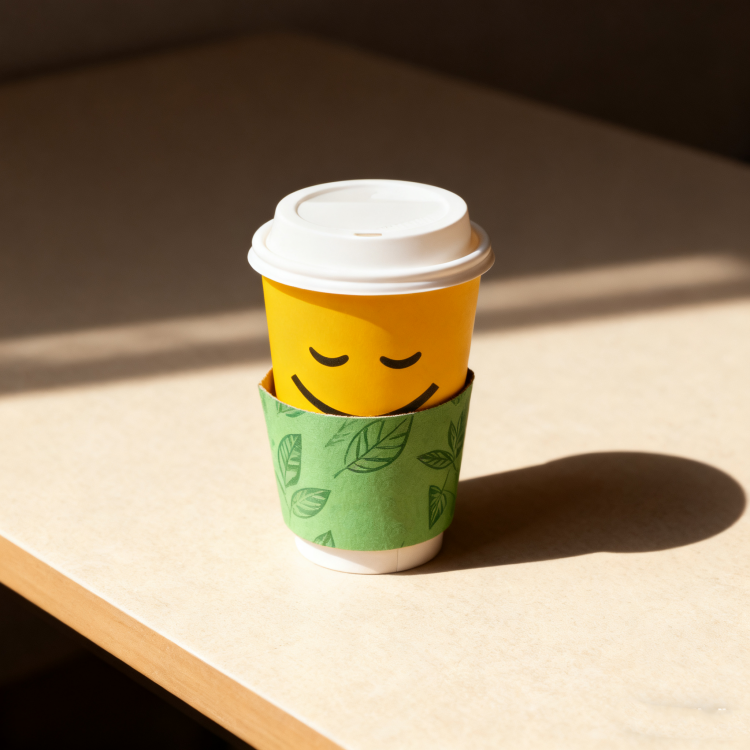 Disposable paper coffee cup wholesale customized printing logo eco-friendly