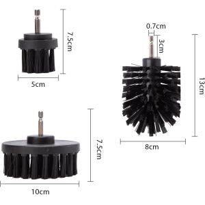 3pcs Drill Brush Attachment Set 220g