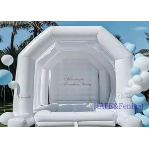 Luxury Inflatable Bounce Castle Jumping Trampoline Large White Inflatable Bounce