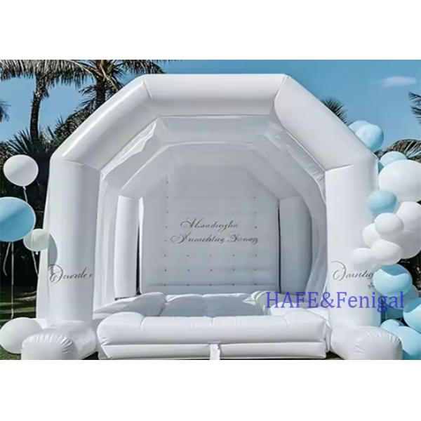 Luxury Inflatable Bounce Castle Jumping Trampoline Large White Inflatable Bounce