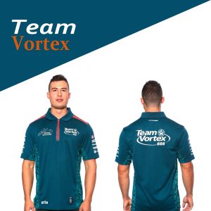 Customized Logo Sports Zip Up Polo Shirt for Auto Racing Wear Cotton/Polyester
