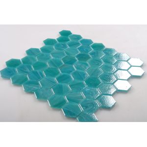 Latest Glazed Mosaic Tile with Hexagon Shape