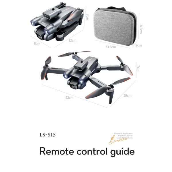 New Brushless Motor Drone Mini 8K HD Camera Obstacle Avoidance S1S Mini Professional Drone