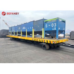 18T Coil Transportation Rail Transfer Cart With Winch Towing