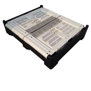 Best selling 1200*1000*810mm foldable plastic pallet box food grade container