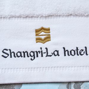 Rectangular Luxury Hotel Towels , 100% Genuine White Turkish Bath Towels