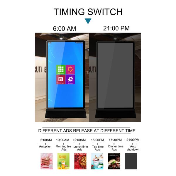 65 Inch Android 9.1 4K HD Digital Marketing Screens LOGO Printed