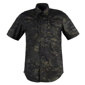 CASUAL SHIRTS Men's Formal Dress Shirt Short Sleeve Short Shirt for Outdoor Wear