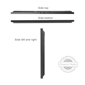 75inch Ceiling Hanging LCD Digital Signage Window Display 2500nits