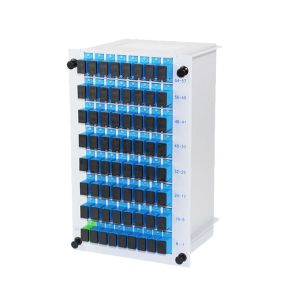 SC UPC LGX Cassette Inserting Box FTTH PLC Splitter 1x64 VERTICLE 8 LAYER