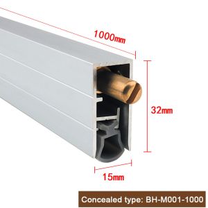 Quality Office Door Bottom Seal Concealed Type 1000mm Dust Proof Acoutic Door Seals for sale