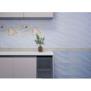 Light Blue Ceramic Wall Tile 30x60cm AAA Grade ISO13006