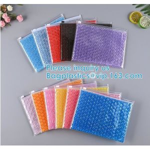 Slider Zipper Biodegradable Bubble Out Pouch Envelopes Protective Wrap Bags For