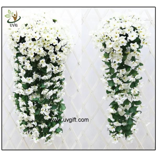 UVG artificial flowers wholesale hanging silk violet wreath for wedding flower arrangements WIS017