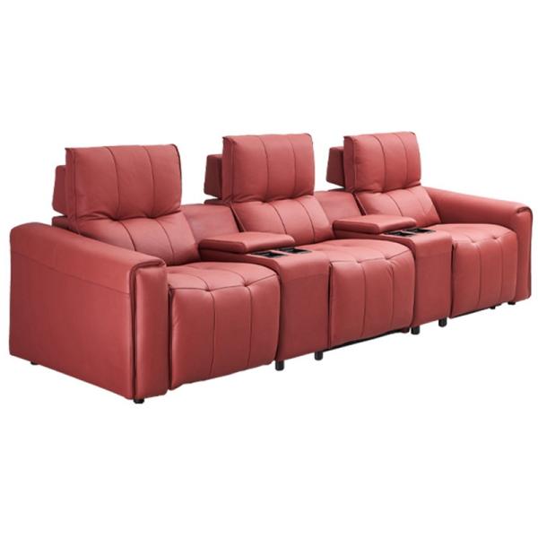BN Italian Home Cinema Audio-Visual Room Leather Sofa Private Cinema Space Cabin Functional Electric Sofa Recliner Chair