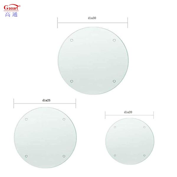 Customized Tempered Glass Cutting Board with Non-Slip Feet Perfect for Food Preparation