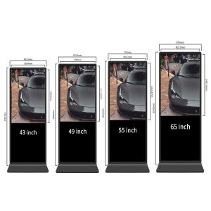 Wifi Network Digital Display Touch Screen Kiosk With Printer High Resolution