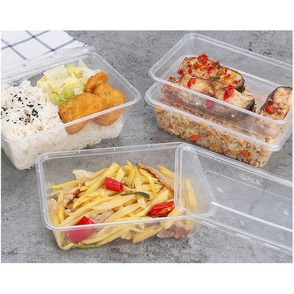 Buy Stackable BPA Free Food Container Disposable Plastic Microwavable With Lid at wholesale prices