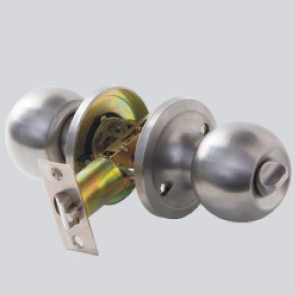 Spray Paint Round Key Lock Door Knob With 3pcs Normal Iron Keys