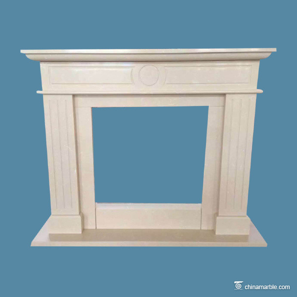 Buy Marble Fireplace Surround White Marble Fireplace Surround 54”X45”X10” at wholesale prices
