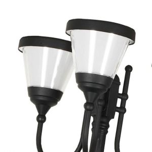 Mono Solar Panel Outdoor Garden Solar Light Integrated Cone For Walkway Driveway