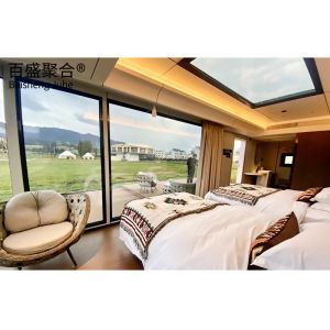 Steel Container Houses Commercial Modular Capsule House with 2 Bedrooms and