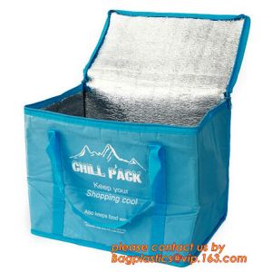 polyester cheap simple insulated cooler bag for food, Promotional custom